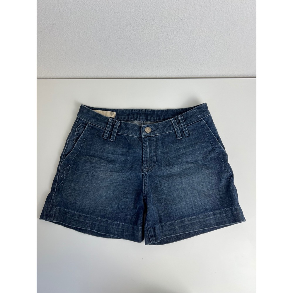 J Company Robertson Denim Shorts Size 29 Blue Stretch Mid Rise Cuffed Y2K Casual